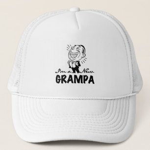 Smiling New Grampa T-shirts and Gifts Trucker Hat