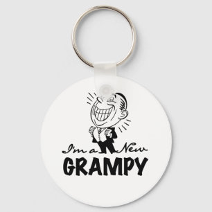 Smiling New Grampy T-shirts and Gifts Key Ring
