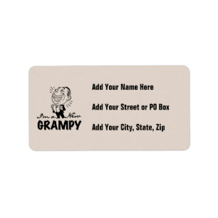 Smiling New Grampy T-shirts and Gifts Label