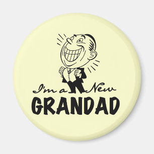 Smiling New Grandad T-shirts and Gifts Magnet