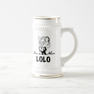 Smiling New Lolo T-shirts and Gifts Beer Stein