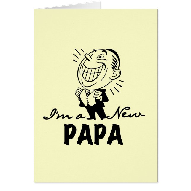 Smiling New Papa T-shirts and Gifts (Front)