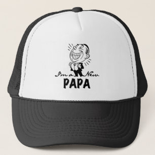 Smiling New Papa T-shirts and Gifts Trucker Hat