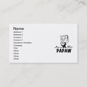 Smiling New Papaw Tshirts and Gifts Business Card
