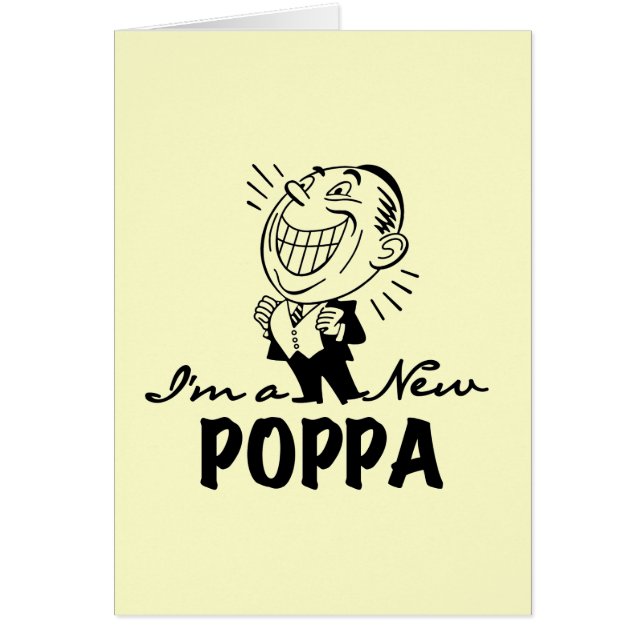 Smiling New Poppa T-shirts and Gifts (Front)