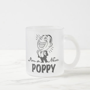 Smiling New Poppy T-shirts and Gifts Frosted Glass Coffee Mug