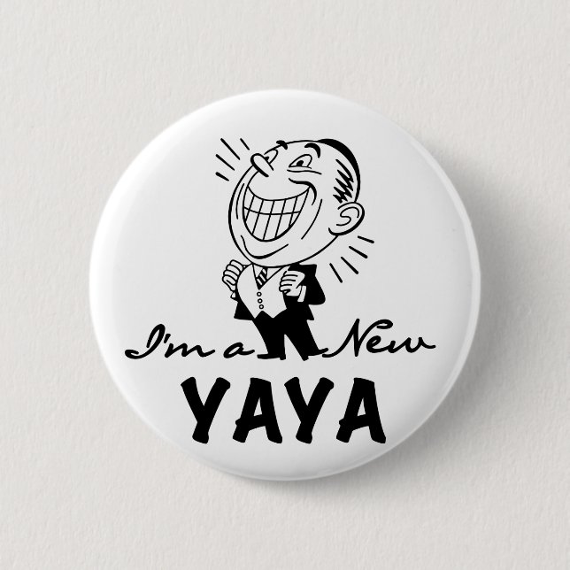 Smiling New Yaya Tshirts and Gifts 6 Cm Round Badge (Front)