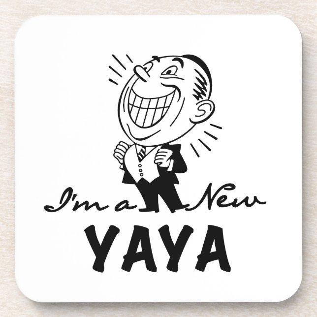 Smiling New Yaya Tshirts and Gifts Coaster (Front)