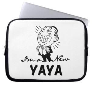 Smiling New Yaya Tshirts and Gifts Laptop Sleeve