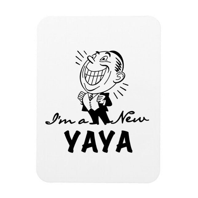 Smiling New Yaya Tshirts and Gifts Magnet (Vertical)