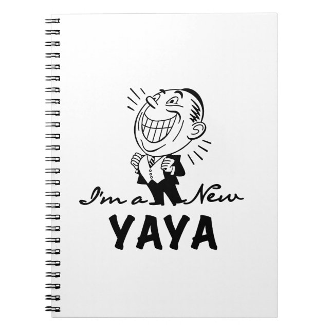 Smiling New Yaya Tshirts and Gifts Spiral Notebook (Front)