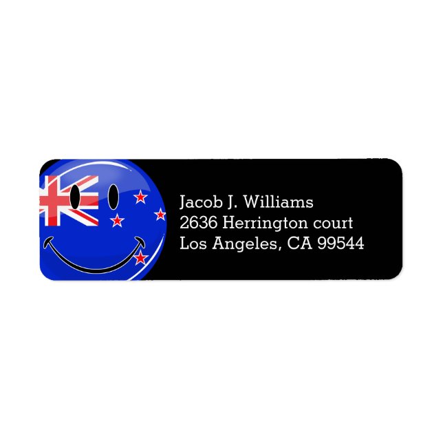 Smiling New Zealand Flag (Front)