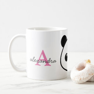 Smiling Panda Monogram Coffee Mug – Personalised