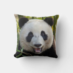 Smiling Panda Portrait Cushion