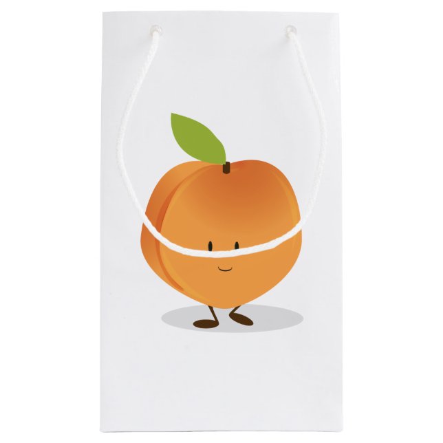 Smiling Peach Small Gift Bag (Back)