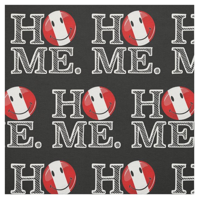 Smiling Peruvian Flag | House Warmer Fabric (Swatch)
