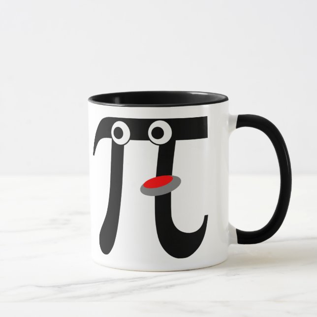 Smiling Pi Ceramic Mug (Right)