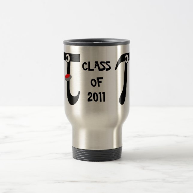 Smiling Pi Class of 2011 Aluminium Travel Mug (Center)