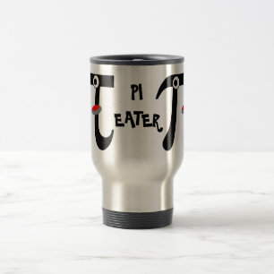 Smiling Pi Eater Aluminium Travel Mug