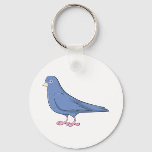 Smiling Pigeon Key Ring