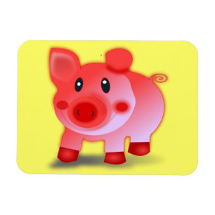 Smiling Piggy Magnet
