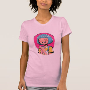 Smiling Pink Backdrop Shirt