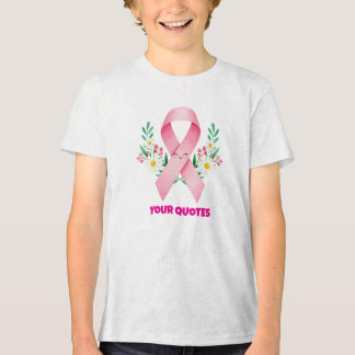 Smiling Pink Breast Cancer Awareness Ribbon Tri-Blend Shirt