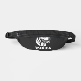 Smiling Pitbull Sun Glasses 4th Of July Merica Bum Bags