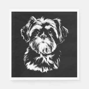 Smiling Pitbull Sun Glasses 4th Of July Merica Napkin