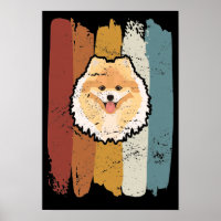 Smiling Pomeranian Retro