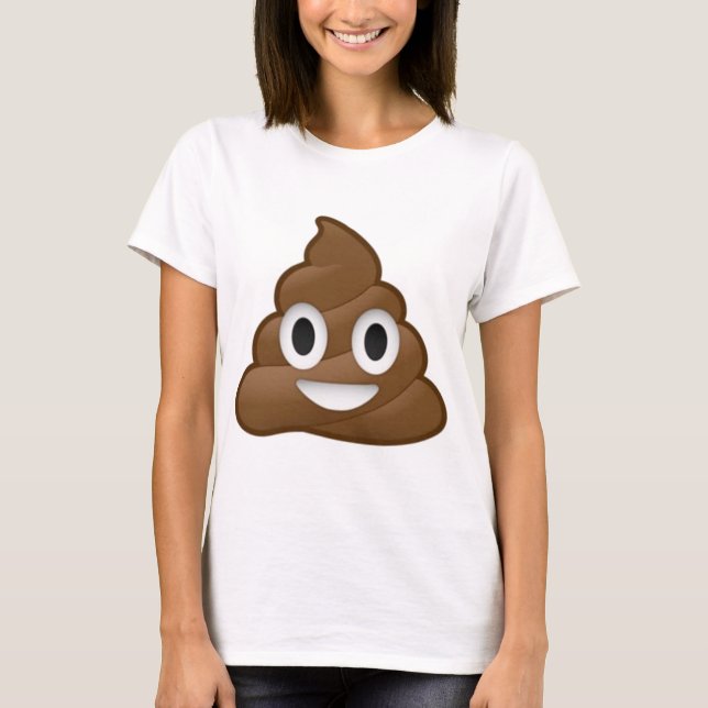 Smiling Poop Emoji T-Shirt (Front)