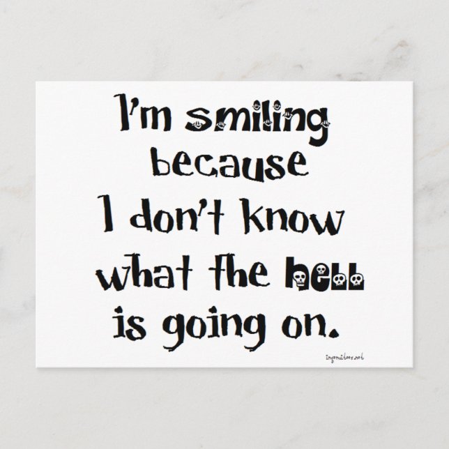 Smiling Postcard (Front)