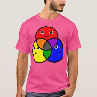 Smiling Primary Secondary Colours T-Shirt