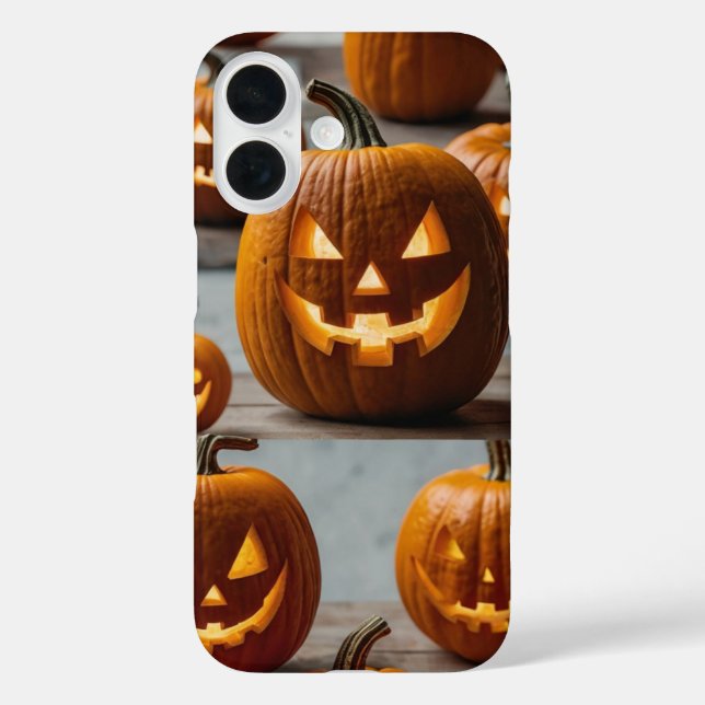 Smiling Pumpkin Face Halloween Case-Mate iPhone Case (Back)