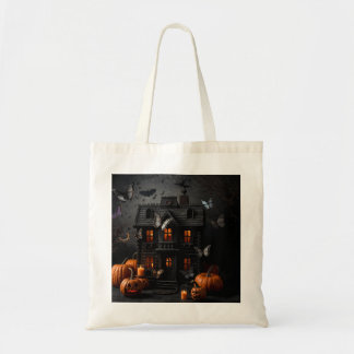 Smiling Pumpkin Halloween Tote Bag