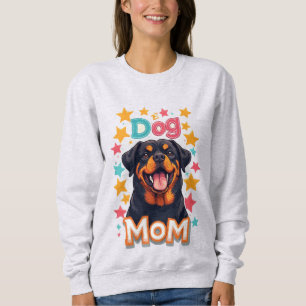 Smiling Rottweiler Dog Mum Sweatshirt