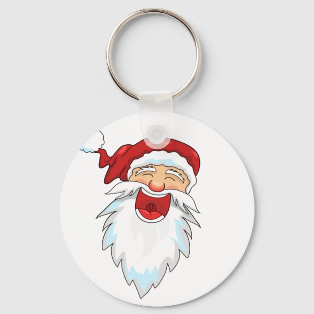 Smiling santa key ring (Front)