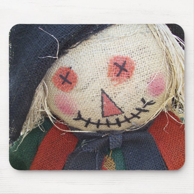 Smiling Scarecrow Mouse Pad (Front)