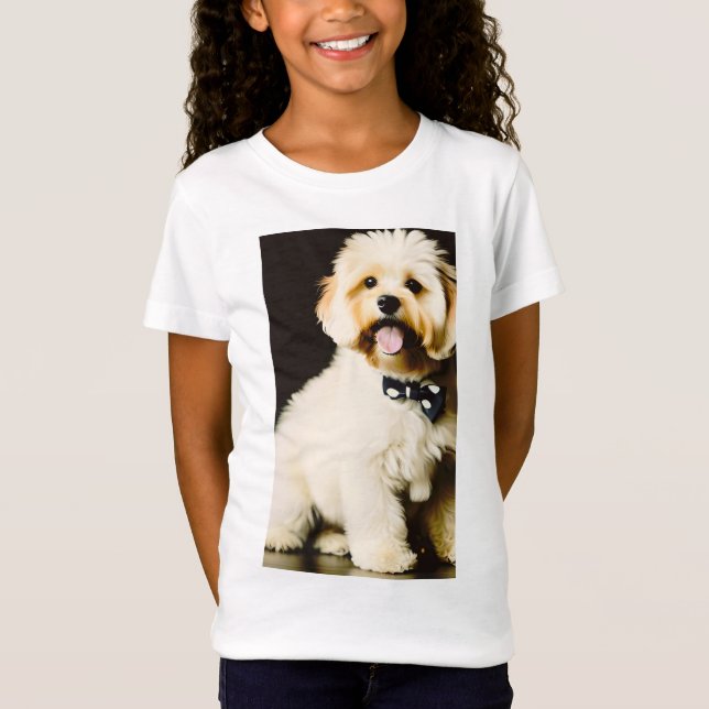 Smiling shaggy puppy T-Shirt (Front)