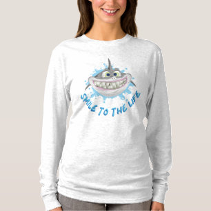 Smiling shark in cartoon style - Smile to the life T-Shirt
