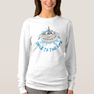 Smiling shark in cartoon style - Smile to the life T-Shirt