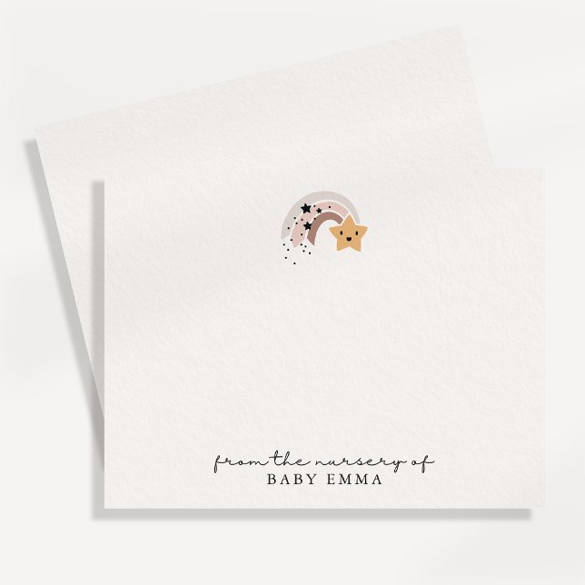 Smiling Shooting Star "From the Nursery Of" Card (Creator Uploaded)