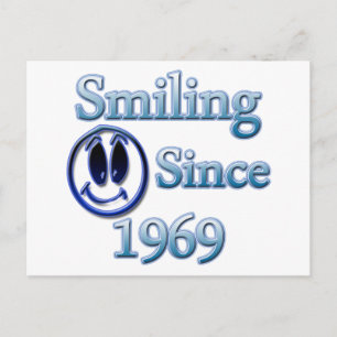 Smiling Since 1969 Postcard