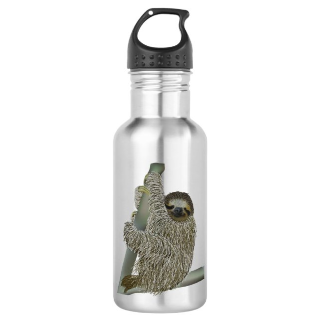 Smiling Sloth 532 Ml Water Bottle (Front)