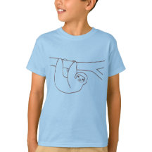 Smiling Sloth Hanging from a Tree