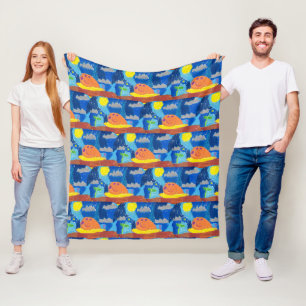 Smiling Snail "Art by Kids" Fleece Blanket