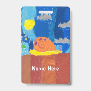 Smiling Snail ID Badge
