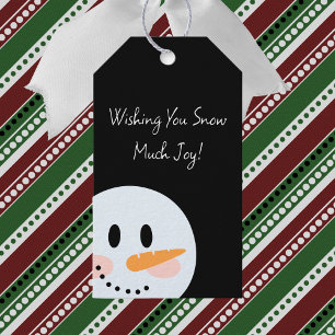 Smiling Snowman  Gift Tags