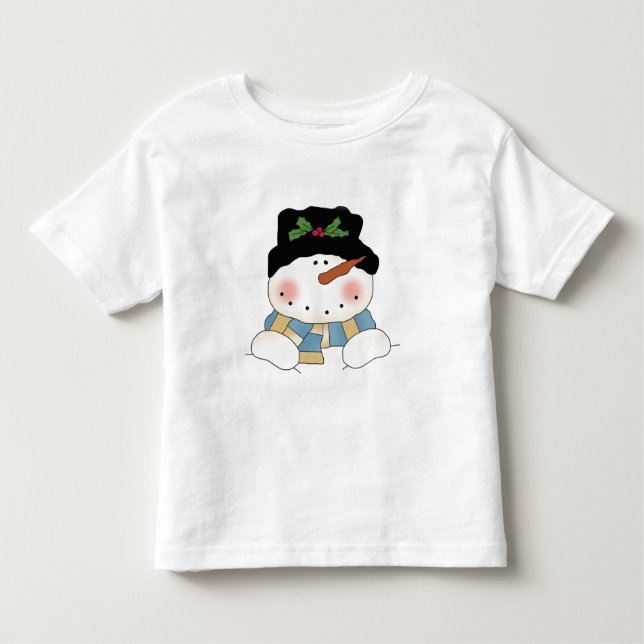Smiling  Snowman Tshirts and Gifts (Front)