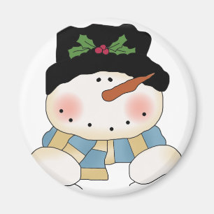 Smiling Snowman Tshirts and Gifts Magnet